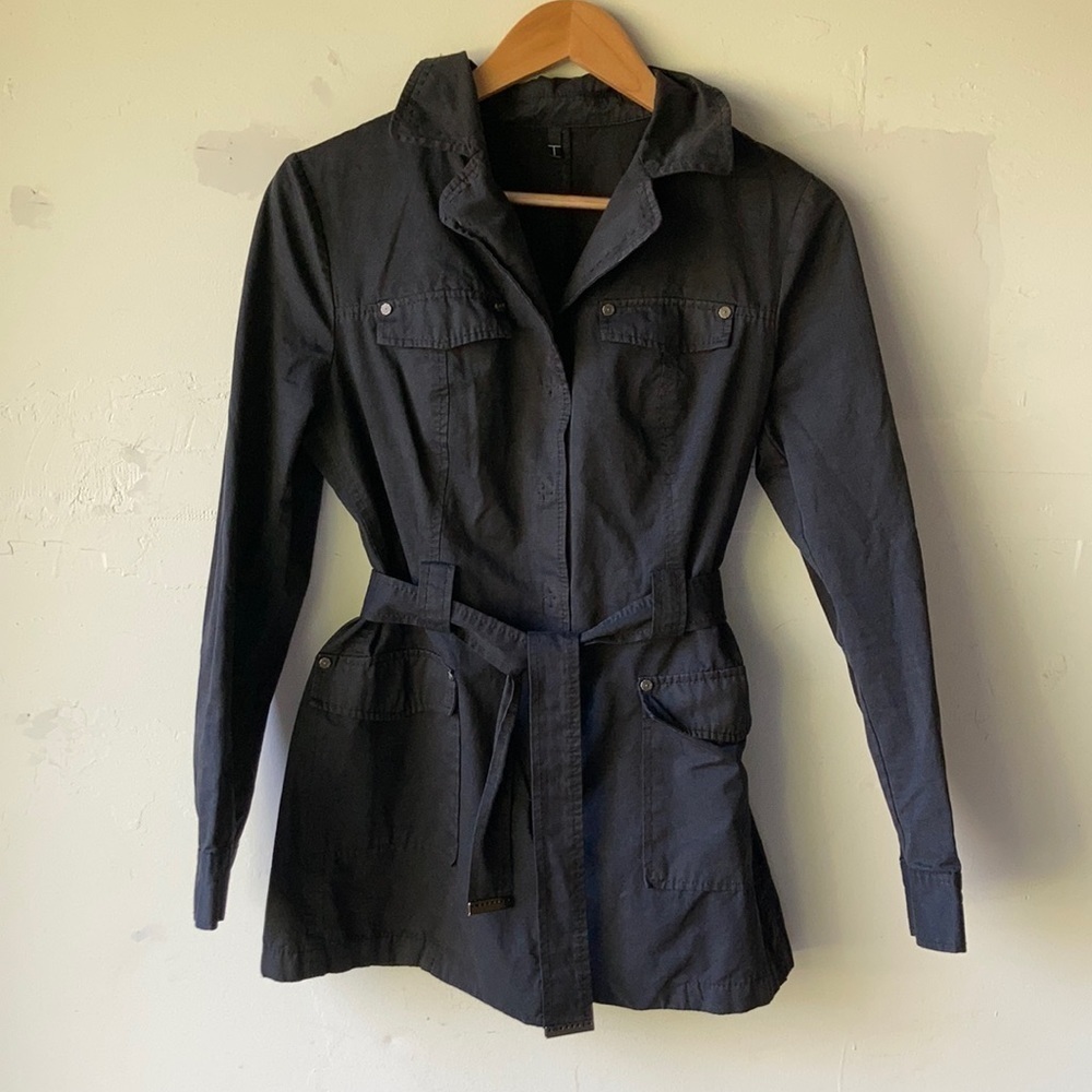T by Tahari Belted Utility Jacket